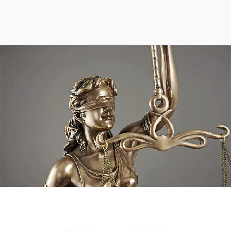Luxury Justice Goddess Sculpture Home Decor Piece