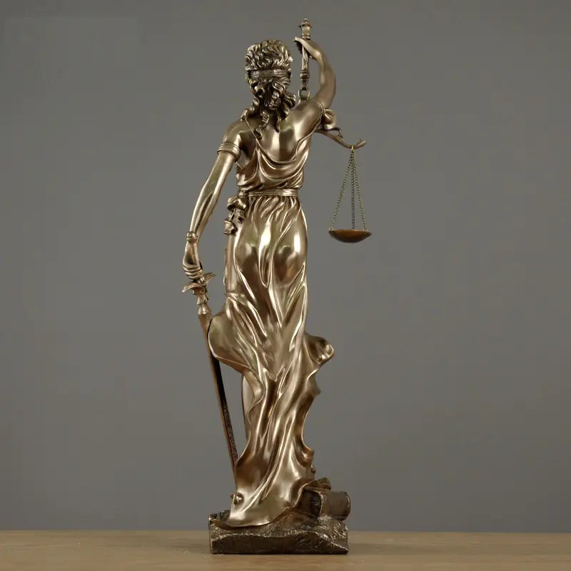 Luxury Justice Goddess Sculpture Home Decor Piece
