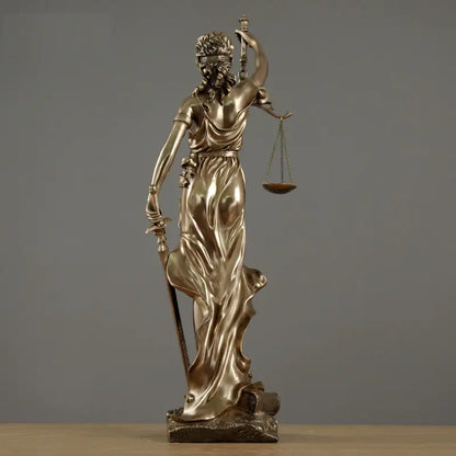 Luxury Justice Goddess Sculpture Home Decor Piece