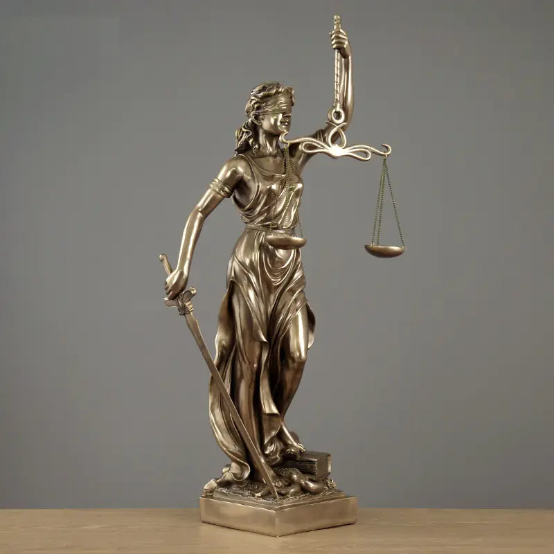 Luxury Justice Goddess Sculpture Home Decor Piece