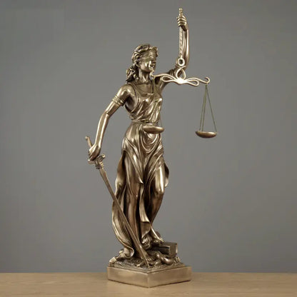 Luxury Justice Goddess Sculpture Home Decor Piece