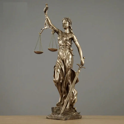 Luxury Justice Goddess Sculpture Home Decor Piece